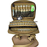 Ампульниця з системою швидкого відриву Ампульниця Marck-men на платформі з molle з кишенею під рукавички Койот, фото 7