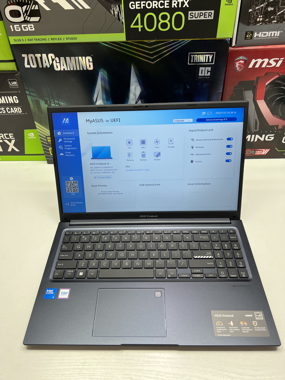 Новий Ноутбук Asus VivoBook 15 Blue 15.6"| FHD | Intel Core i5-120U|RAM 16GB| SSD 512GB