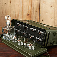 Набір БК великий (графин+чарки з кулями)