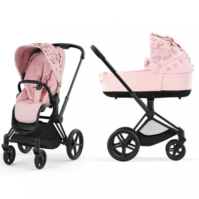 Коляска 2 в 1 Cybex Priam Lux Simply Flowers Pink, фото 1