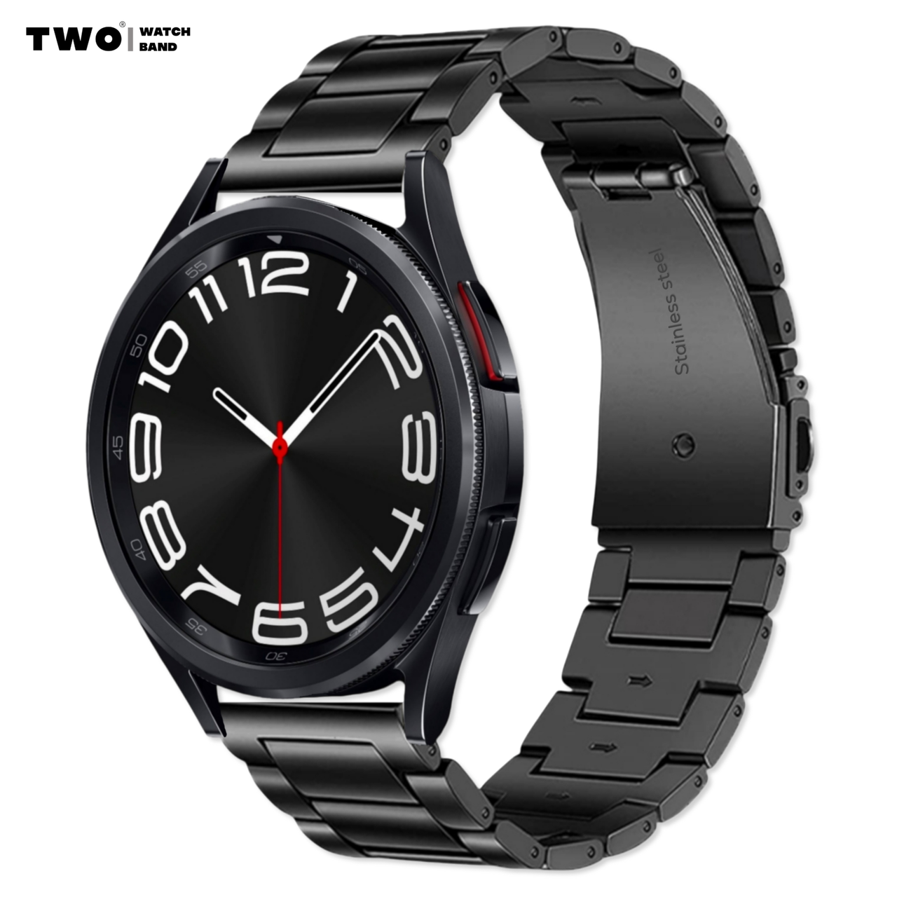 Ремінець для Samsung Galaxy Watch 6 Classic 43/47 mm металевий Чорний