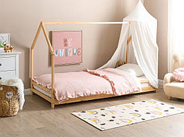 Ліжко-будиночок з сосни APPY 90 x 200 см, світло-коричнева