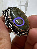 Лабрадор кільце з натуральним лабрадором в сріблі кільце з лабрадором кільце лабрадор 17,7 розмір, фото 9