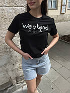 Футболка з написом "Weekend", фото 2