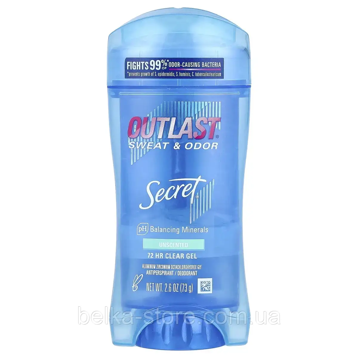 Дезодорант-антиперспірант гелевий Secret Outlast Clear Gel Unscented,73 g, фото 1