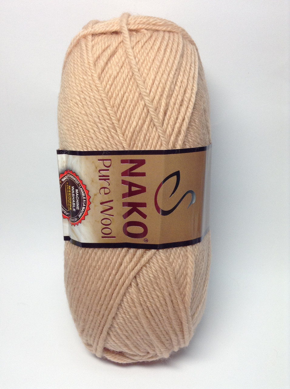 Пряжа nako pure wool - колір бежевий