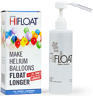 Гель (обробка) для латексних кульок Hi-float Хай-флоат ультра 0,473 л + дозатор