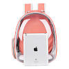 Прозорий рюкзак для перенесення тварин Pet Cat для котів та собак Peach, фото 3