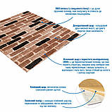 Панель стінова 3D (346-2) 700х770х2мм Класична цегла SW-00001915, фото 2