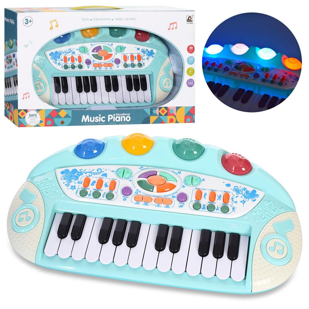 Синтезатор дитячий на батарейках CY-7063B, фото 1