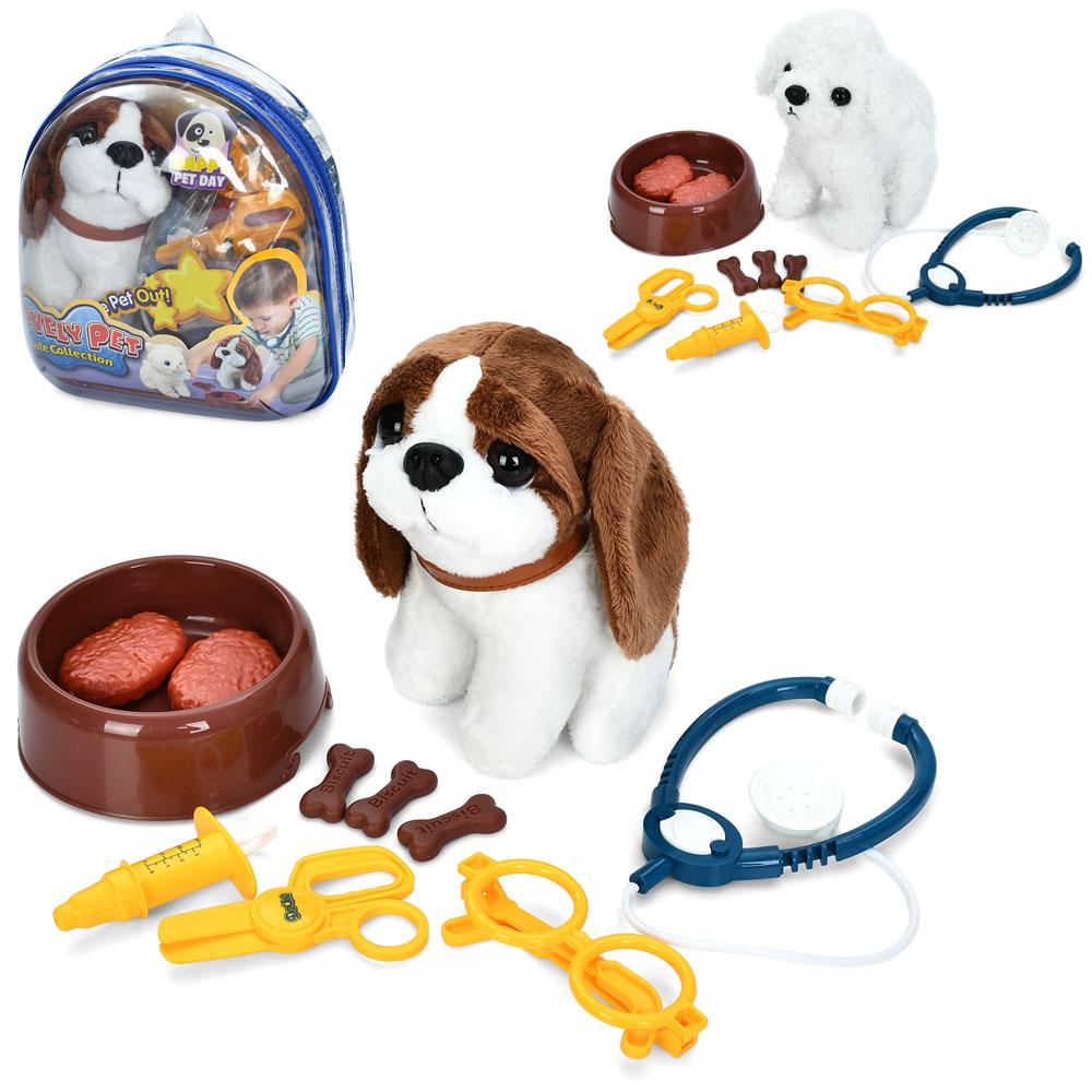 М'яка іграшка собака з набором ветеринара в асортименті 908-1, фото 1