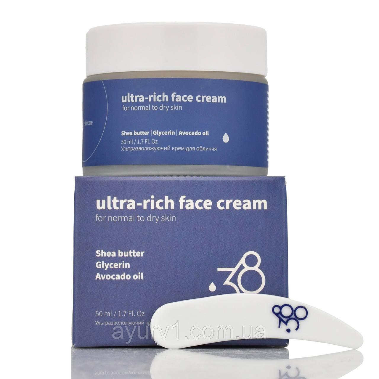 Ультразволожувальний крем для обличчя 380 Skincare, Ultra-Rich Face Cream, 50ml