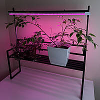 Поличка для квітів на підвіконня з регульованою висотою підсвітки 90*20*86(h) см