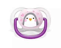 Пустушка Avent Ultra Air 0-6міс, ортодонтична, 2шт, Animal для дівчат, фото 5