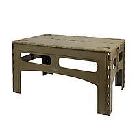 Стіл пластиковий складний Tribe Camp Table Low (T-EF-0003-olive)