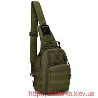 Сумка через плече олива (для прихованого носіння зброї)