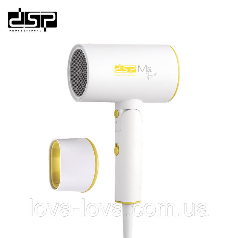 Компактний мініфен для волосся з холодним обдувом DSP 30386 потужністю 1800-2100 Вт зі складаною ручкою