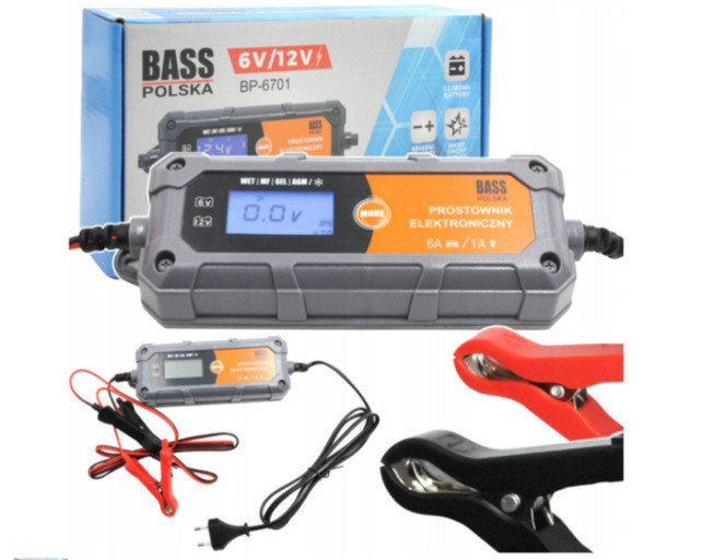 Автомобільний зарядний пристрій BASS Polska BP-6701, фото 1