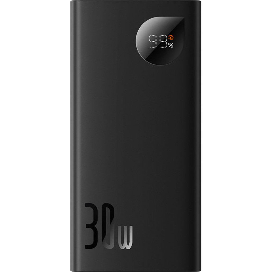 Універсальна батарея Baseus Adaman 10000mAh (30W) Black (PPAD040101), фото 1