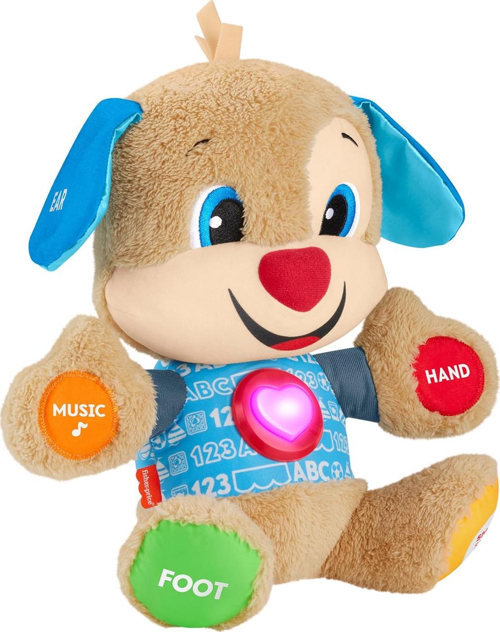 Інтерактивна іграшка англійською мовою Розумне Цуценя Fisher-Price Laugh and Learn Smart Stages Puppy Brown HVY77, фото 1