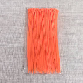 Стяжка кабельна "4х200" світло-помаранч 100шт шир. 2,7мм довж. 200мм