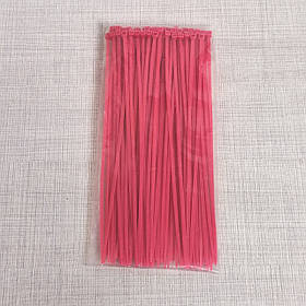 Стяжка кабельна "4х200" світло-червон. (кавун) 100шт шир. 2,7мм довж. 200мм