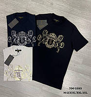 Чоловіча футболка Billionaire Білліонер чорний мінімалістичний дизайн чистий крій 100% бавовна