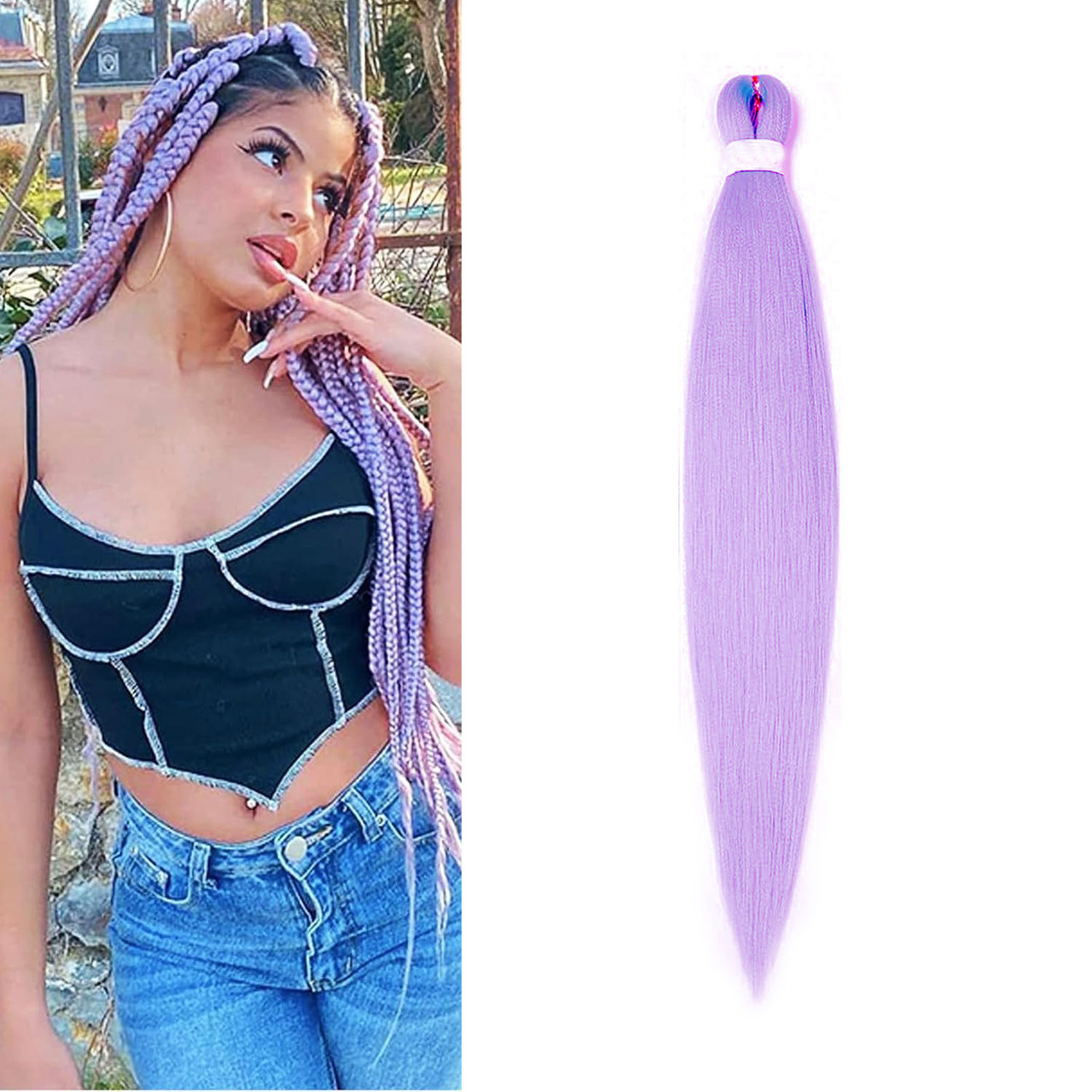 Канекалон Easy Braid III PUR однотонний світлий фіолетовий ліловий, фото 1