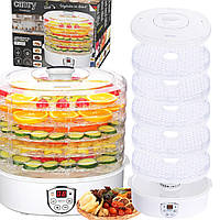 Сушарка-дегідратор для ягід і фруктів CR 6659 Сушарка для овочів 5 піддонів Прилад для сушіння овочів і фруктів 550 Вт