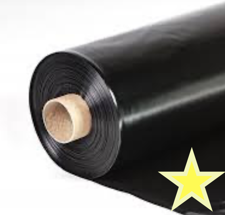Чорна плівка для мульчування покривна садова рулон 1х1000 м 30 мкм, плівка чорна технічна, фото 1