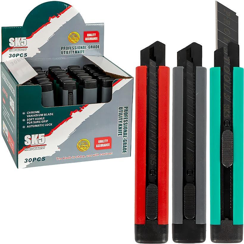 Ніж канцелярський 18 мм U12-13 + 2 запасні леза