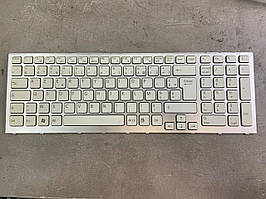 Клавіатура для ноутбука Sony Vaio VPCF11 VPCF12 VPCF13 VPC-F11 VPC-F12 VPC-F13 біла! EN БУ