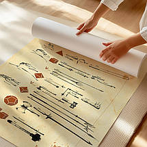 Плакат "Гральні кубики та зброя, Dice and Weapons, DnD", 60×45см, фото 2