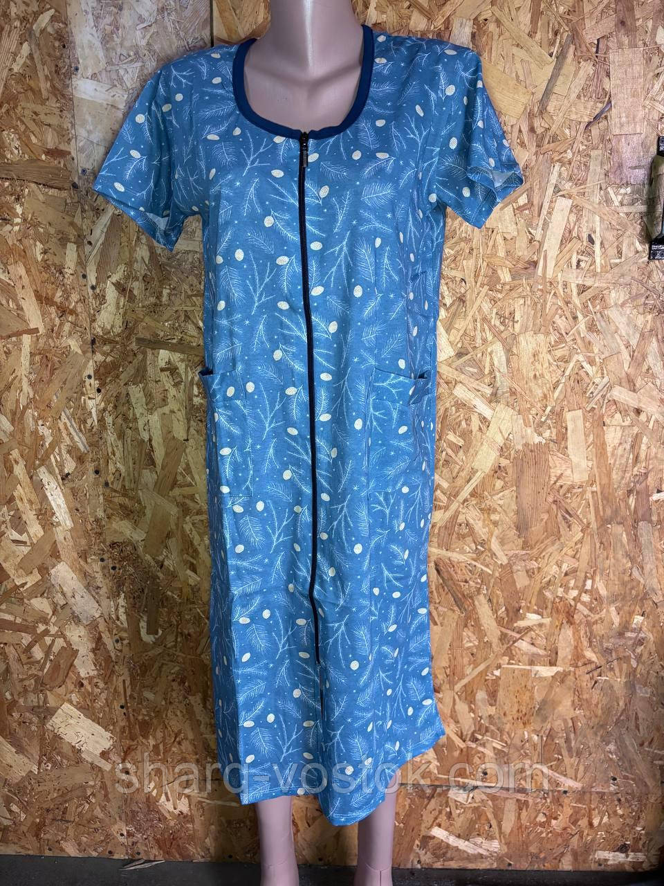 Жіночий халат батал із рукавами (58-66), фото 1