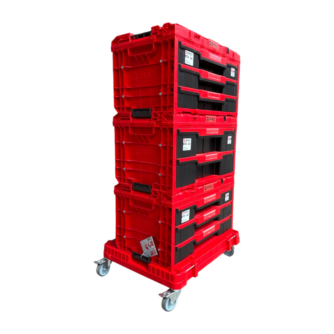 Комплект інструментальних ящиків Qbrick System ONE Drawer Workshop Set 1 red 2.0, фото 1
