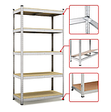 Стелаж LEOBRO 180 х 450 х 40 см, 175кг/полиця, 5 полиць (LB-R175-GALX5), фото 3