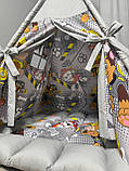 Вігвам для хлопчика Щенячий патруль БОНБОН Повний комплект, вігвам дитячий, дитяча палатка, дитячий вігвам, вігвам для дітей, фото 5