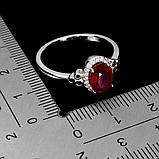 Каблучка. Натуральний рубін і шпінель. Срібло 925., фото 2