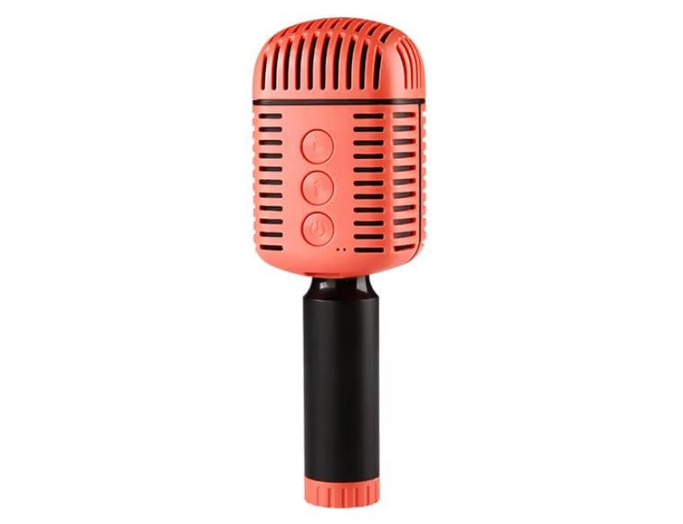 Мікрофон-караоке бездротовий MC-873 (Bluetooth, USB-слот) Red, фото 1