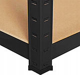 Стелаж LEOBRO Чорний 180 х 90 х 40 см, 175кг/полиця, 5 полиць (LB-R175-BLK), фото 2