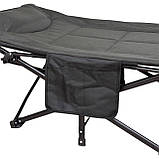 Туристична розкладачка LEOBRO Сіра (HT-169K Grey), фото 3