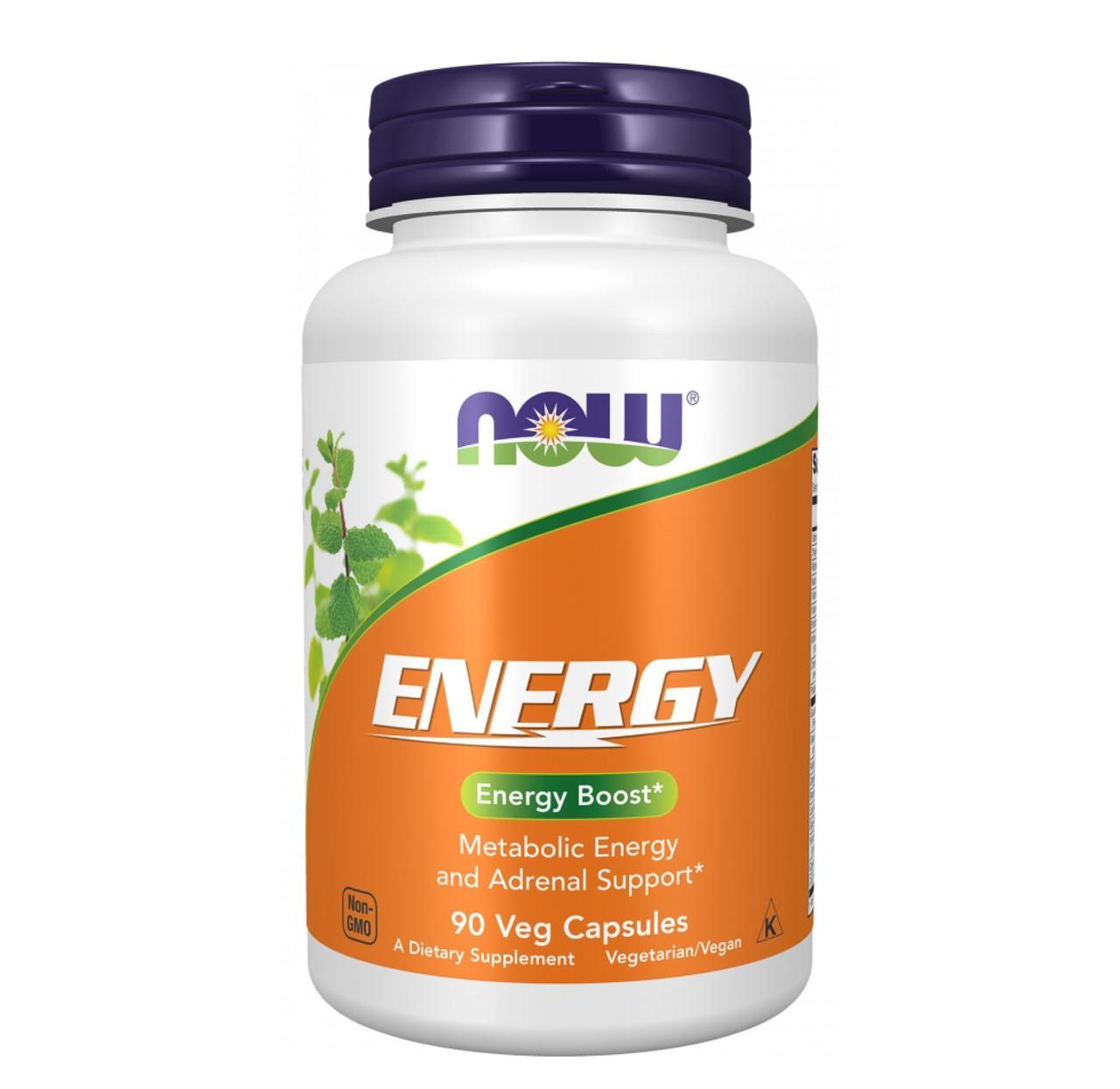 Дієтична добавка NOW Foods Energy, 90 рослинних капсул, фото 1