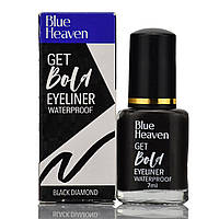 Рідка підводка для очей чорний колір  Blue Heaven, Get Bola Eyeliner, Waterproof, Black Diamond, 7ml
