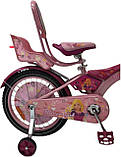 Дитячий сталевий 14 Racer Girl велосипед із батьківською ручкою, рожевий для дівчинки, фото 8