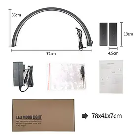 LED безтінова Moon настільна лампа для манікюру та відеобзорів — освітлення для косметології 120X Censreal SV227