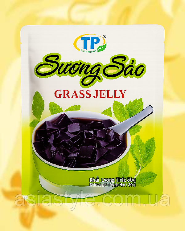 Трав'яни желе, Трав'яне желе, Grass Jelly, Suong Sao, В'ейтнам, 50 г, Ют, фото 1