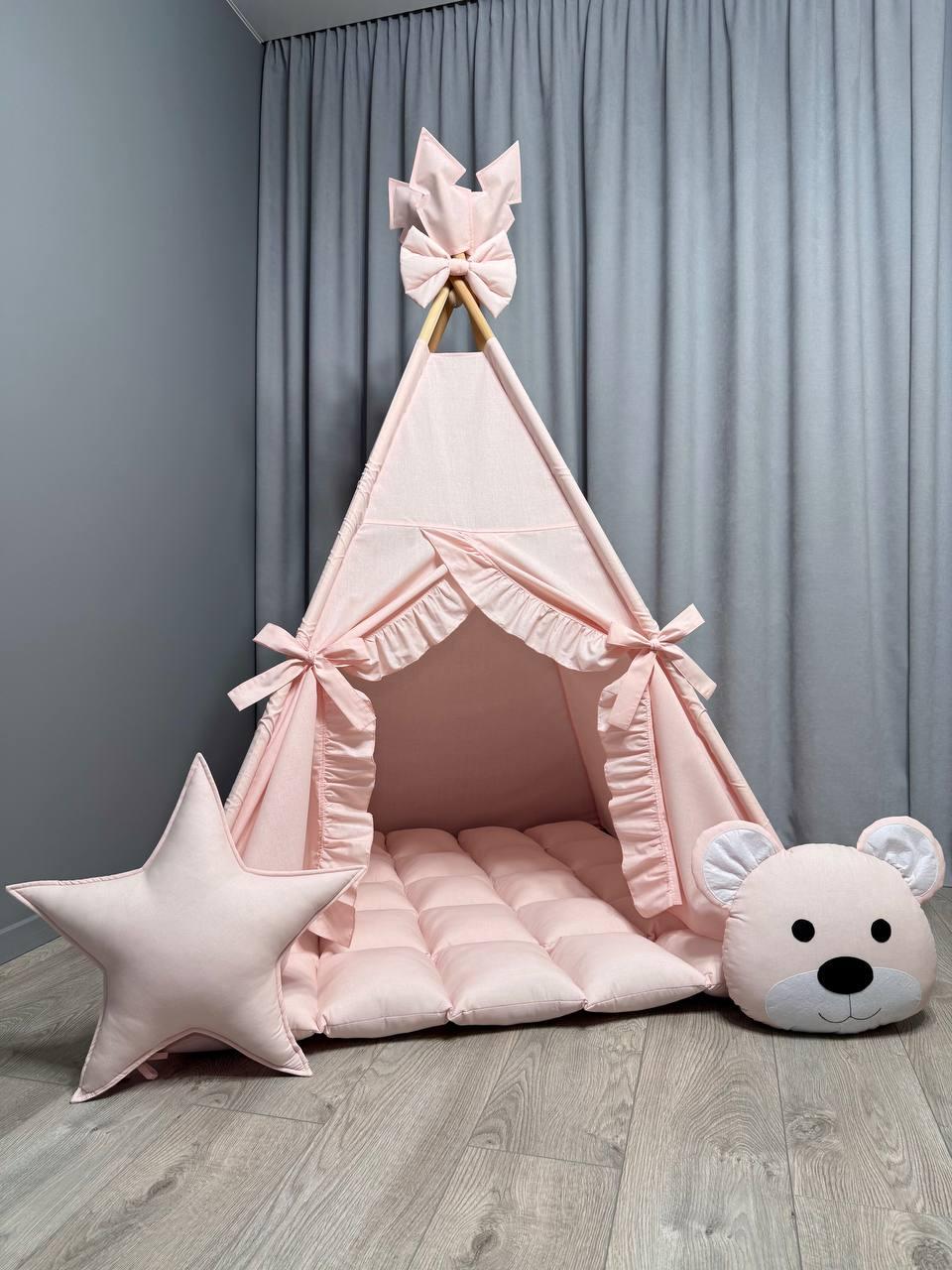 Вігвам для дівчинки Мрія 5 БОНБОН Повний комплект, вігвам дитячий, вігвам для дітей, дитяча палатка, дитячий вігвам, дитячий намет, фото 1