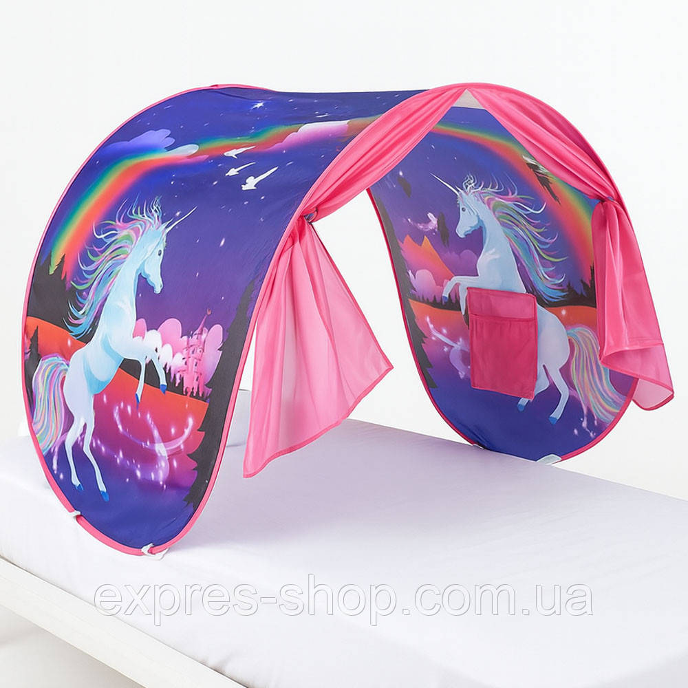 Дитячий намет тент для сну 220x80см, Dream Tents, Єдиноріг / Намет дитячий / Ігровий намет для дітей, фото 1