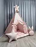 Вігвам Мрія 6 БОНБОН з Кошиком Повний комплект, вігвам дитячий, вігвам для дівчинки, вігвам для дітей, дитяча палатка, вігвам, фото 6