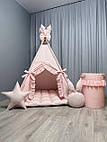 Вігвам Мрія 6 БОНБОН з Кошиком Повний комплект, вігвам дитячий, вігвам для дівчинки, вігвам для дітей, дитяча палатка, вігвам, фото 4